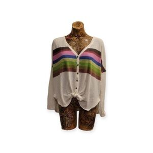 Out From Under Urban Outfitters top small pink green blue